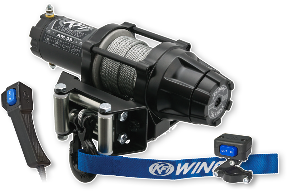 KFI AM-353500LB STEEL CABLE ASSUALT SERIES WINCH