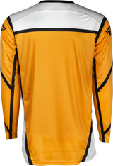 Fly Racing Lite Jersey White/Black/Mustard XL - Designed for MX and Off-Road Motorcycles