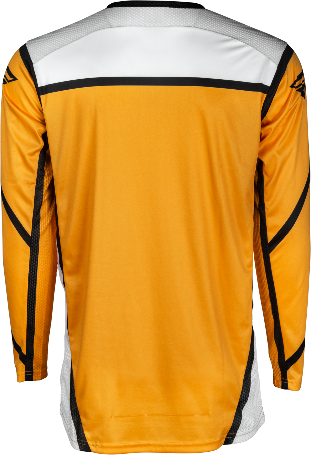 Fly Racing Lite Jersey White/Black/Mustard SM - Lightweight Motorcycle Riding Jersey for Men and Women