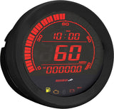 KOSO HD 02 Series Gauge Kit with Black Bezel for Harley-Davidson FLHTC and FLHTCU Models