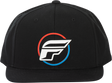 Fly Racing Fly Half Wing Hat Black - Adjustable Snapback Cap for Motorcycle and ATV Enthusiasts