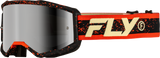 Fly Racing Yth Zone Goggle Black/Red/Cream with Silver Mirror Smoke Lens for Off-Road Vehicles