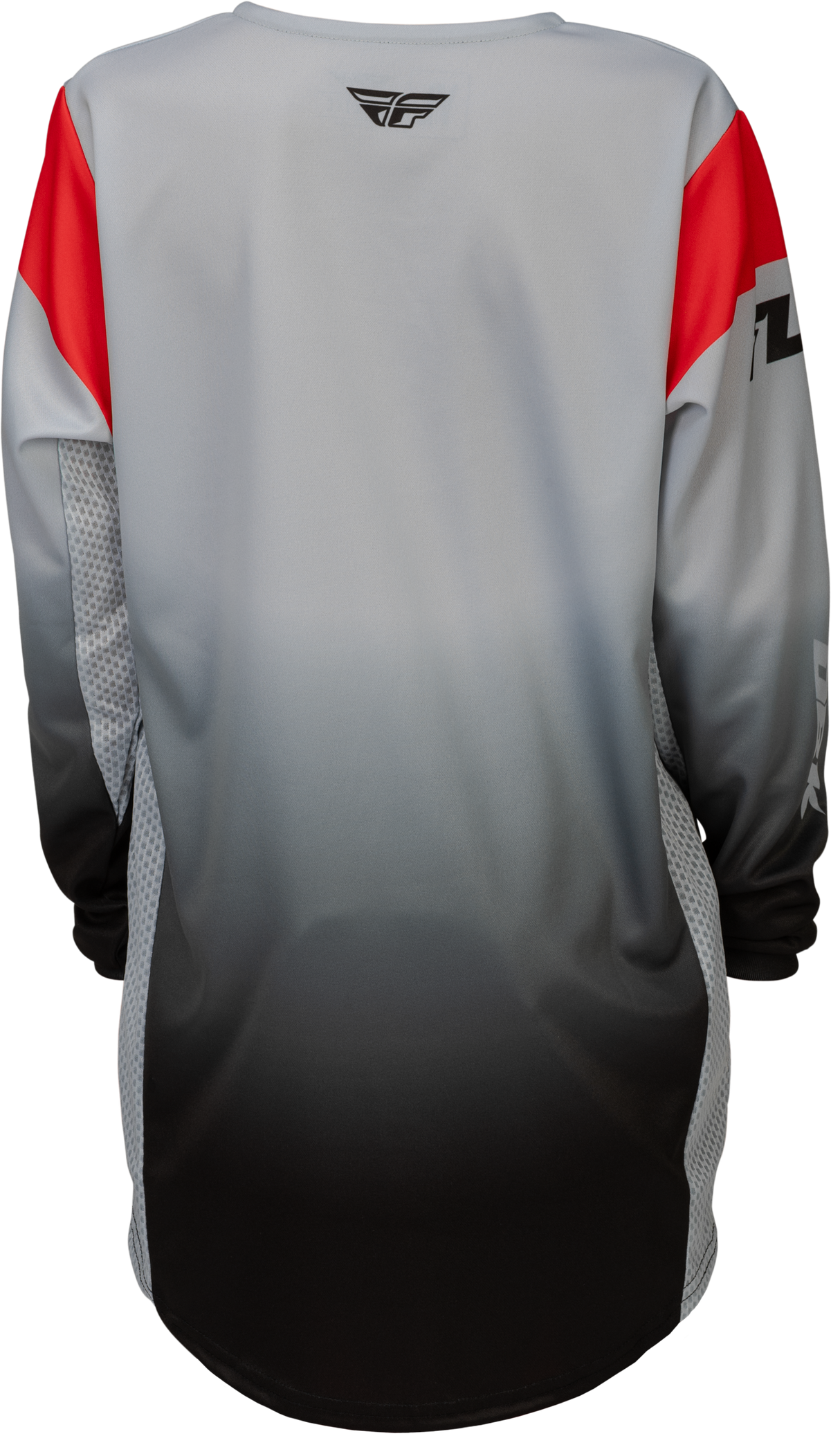 Fly Racing Youth Kinetic DBK Jersey Grey/Black/Red for Motocross and ATV Riders