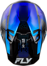 Fly Racing Formula S Carbon Protocol Helmet for ATV, MX, and Off-Road Vehicles - Black and Blue
