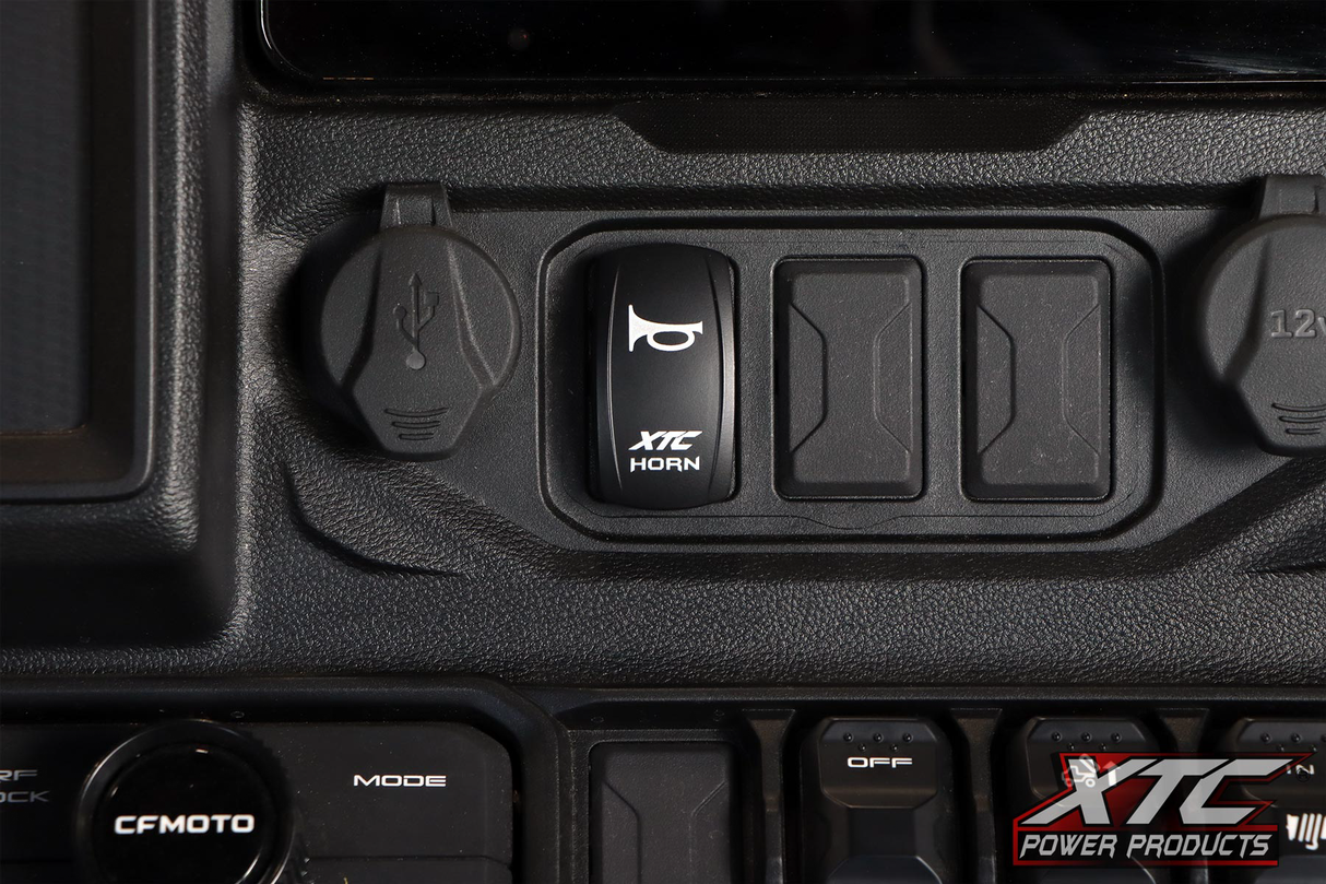 XTC POWER PRODUCTS Horn Kit PNP for CFMOTO U10 - Loud Low Tone Automotive Horn with Pre-Wired Harness