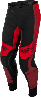 Fly Racing Lite Pants Black/Red Size 38 – Lightweight Motorcycle Riding Pants with Kevlar® and Adjustable Fit