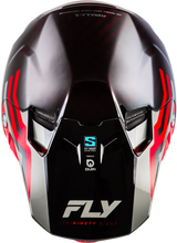 Fly Racing Formula S Carbon Byte Helmet for Youth - Red Carbon/Red/Grey, Size XS with Vehicle Fitment
