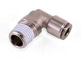 Air Lift Swivel Elbow Fitting - 1/8 in MNPT x 1/4 in PTC for Automotive Applications