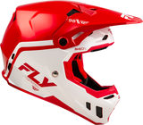 Fly Racing Formula CC Objective Helmet - Red/White for Motocross and Off-Road Vehicles, Size Medium