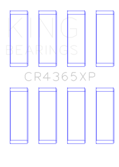 King Engine Bearings Ford Zetec S/Ecoboost1.6 (Size STDX) Connecting Rod Bearing Set