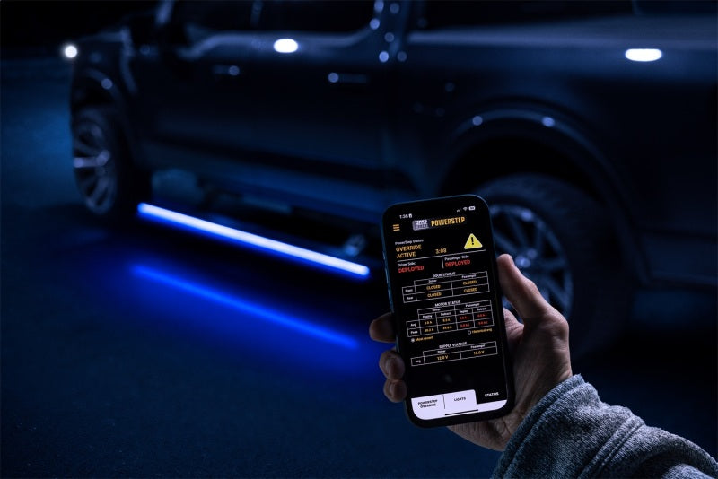 AMP Research PowerStep Vision Lighted Electric Running Boards for 2021-2025 Ford F-150 Crew Cab