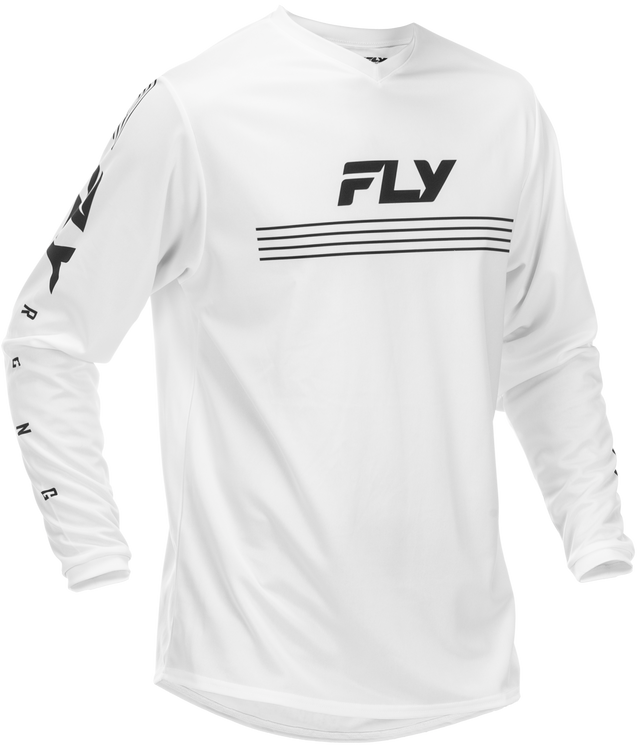 Fly Racing Universal Jersey White/Black XL for Motocross and Off-Road Vehicles
