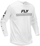 Fly Racing Universal Jersey White/Black 2X - Motocross and Off-Road Riding Apparel