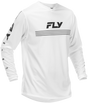 Fly Racing Universal Jersey White/Black Medium - Motocross and Off-Road Riding Gear