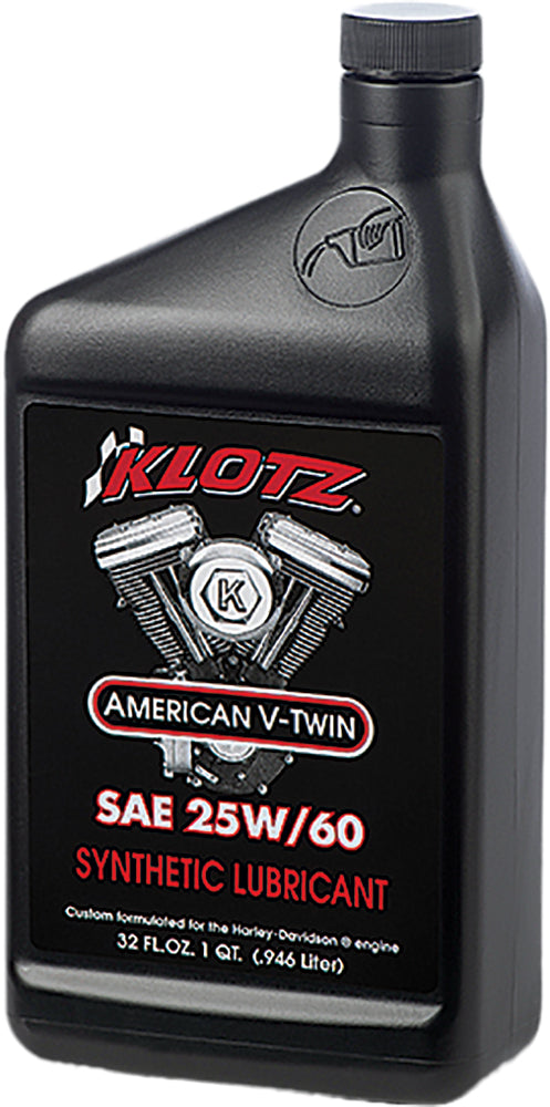 KLOTZ Synthetic Lubricant 25W-60 for Harley Davidson FLHR Road King (1994-2003) – Engine Oil for V-Twin Air-Cooled Engines