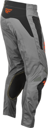 Fly Racing Kinetic Sym Offroad Riding Pants – US 28, Grey/Orange/Black, Designed for Comfort and Durability