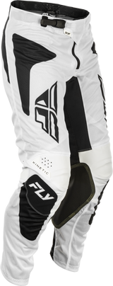 Fly Racing Kinetic Mesh Sym Pants White/Black Size 30 – Versatile Motorcycle Riding Gear for Off-Road and Street Vehicles