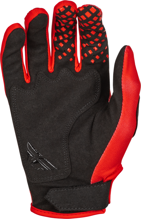 Fly Racing Kinetic Center Gloves for Motorcycle and Dirt Bike - Red/Black, Size 3X