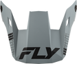 Fly Racing Rayce Helmet Visor Matte Grey for Off-Road and Motocross Bikes - Fits Various Sizes XS to Large