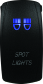 DragonFire Racing Lighted Switch Spot Light On/Off Blue - Part #521385
