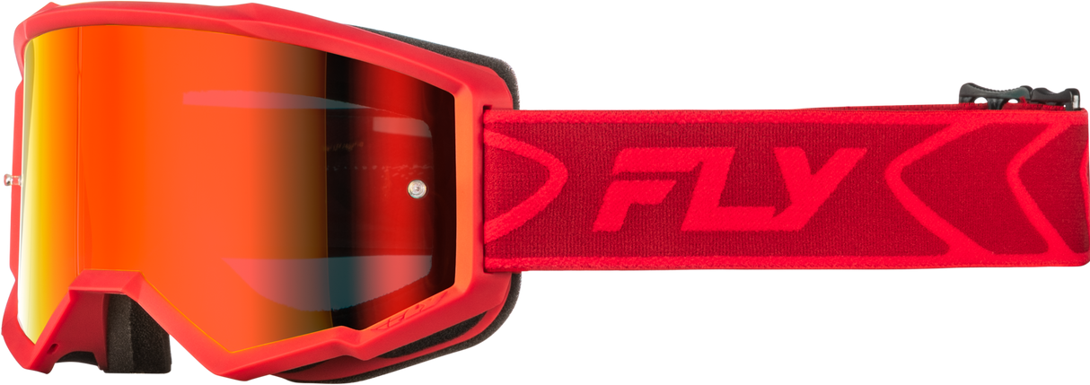 Youth Zone Goggle Red/Crimson W/ Red Mirror/Smoke Lens