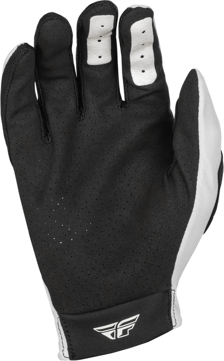 Fly Racing Lite Gloves White/Black X-Small - Offroad MX Gloves for Motocross and ATV