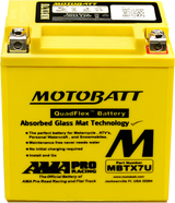 Motobatt MBTX7U Sealed AGM Battery for Motorcycle, ATV, and Powersports Vehicles