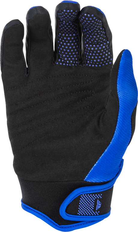 Fly Racing F 16 Gloves Blue/White Large - Versatile Motorcycle Riding Gloves with Adjustable Fit