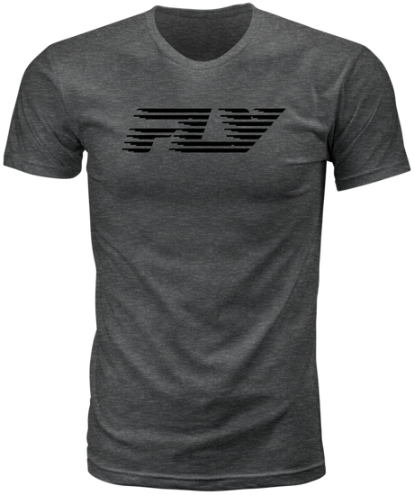 Fly Racing Fly Fast Tee in Grey – XL, Combed Ring-Spun Cotton Motorcycle T-Shirt