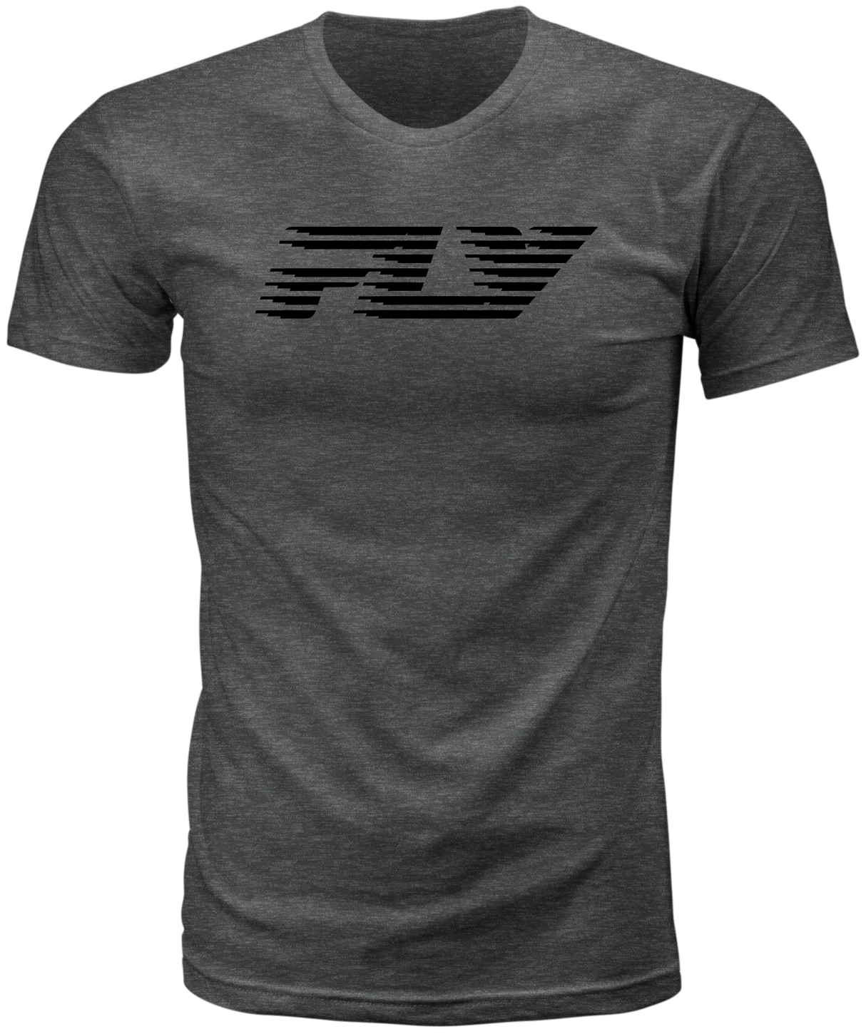 Fly Racing Fly Fast Tee Grey Small - Comfortable Combed Cotton T-Shirt for Motorcycle and ATV Riders