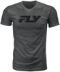 Fly Racing Fly Fast Tee Grey Small - Comfortable Combed Cotton T-Shirt for Motorcycle and ATV Riders