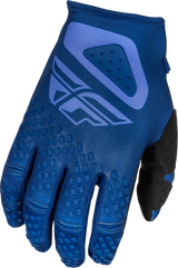 Fly Racing Kinetic Sym Gloves Ultramarine/Dark Blue for Motorcycle and ATV Riders