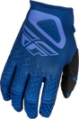 Fly Racing Kinetic Sym Gloves for Motorcycle and ATV - Ultramarine/Dark Blue, Small