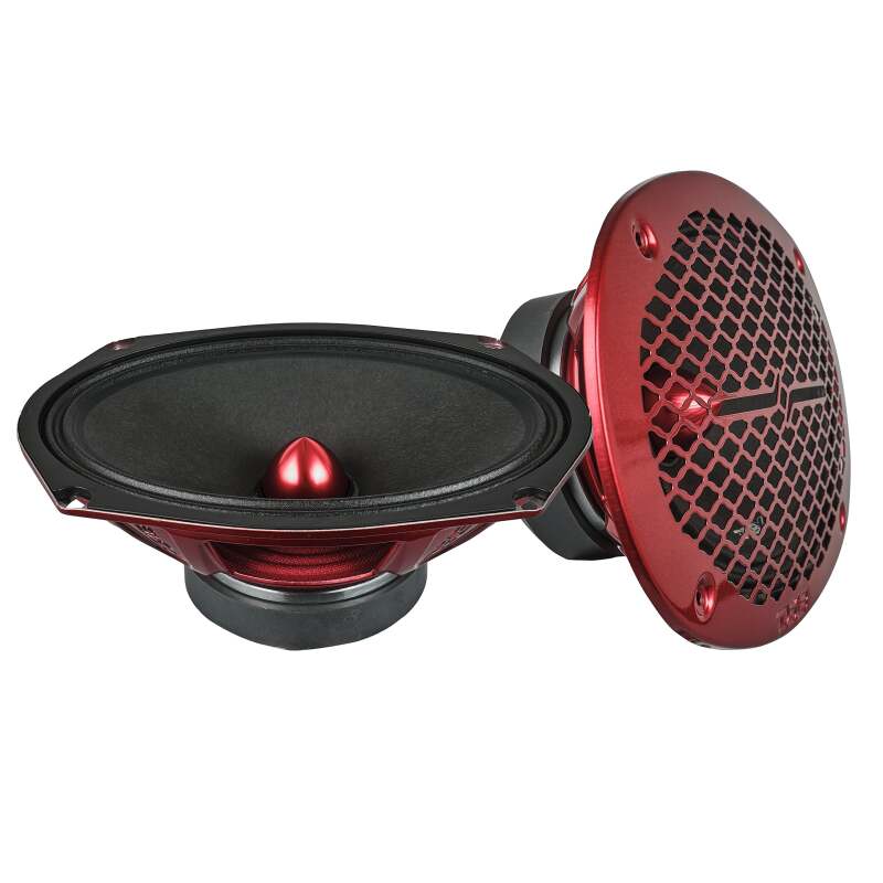DS18 PRO-X694BM 6x9 Inch 275 Watt RMS 4 Ohm Mid-Range Bullet Loudspeakers for Car Audio