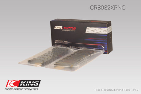 King Engine Bearings Chrysler 345/ 370 16V (Size 0.25) pMaxBlack Coated Connecting Rod Bearing Set