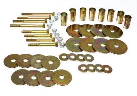 Energy Suspension Ford Bronco Body Mount Hardware Part #4.4106 – Fits 1973-1977 Models for Improved Ride and Durability