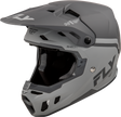 Fly Racing Formula CC Objective Helmet Matte Black/Grey XS - Lightweight Impact-Resistant Motorcycle Helmet for Off-Road & Street Vehicles