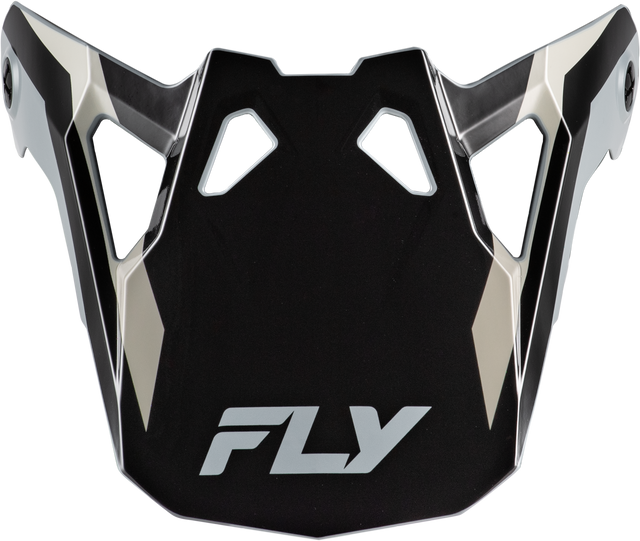 Fly Racing Formula CP Seal Visor in Black, Grey & Light Grey for Off-Road and Motocross Bikes