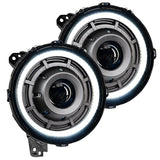 Oracle Jeep Wrangler JL Oculus Bi-LED Projector Headlights- Graphite Metallic - 5500K