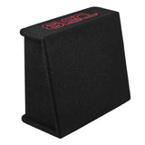 DS18 SB10A Single 10-inch Shallow Subwoofer with Enclosure – 350W RMS Amplified Sealed Design for Car Audio Systems