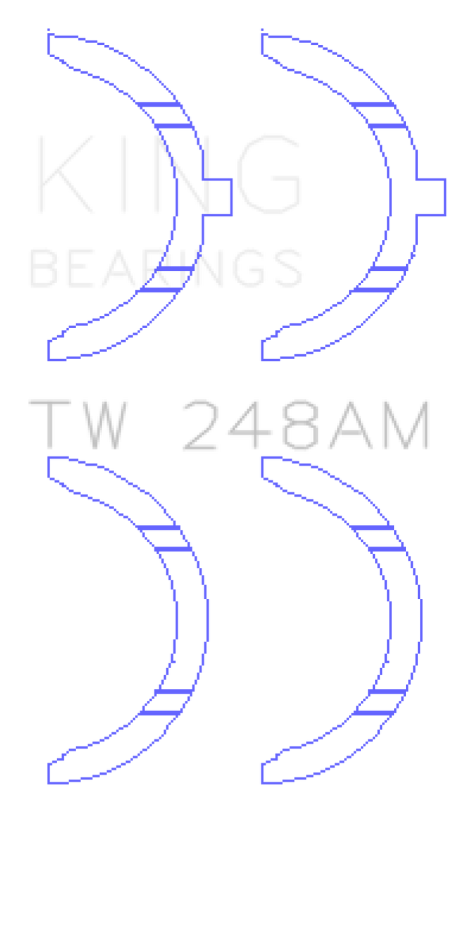 King Engine Bearings Toyota 3E/3EE/5EFE Thrust Washer Set