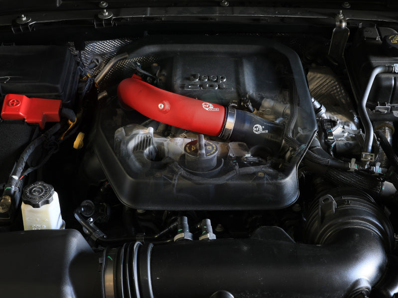 aFe BladeRunner 2-1/2 Inch Aluminum Hot Charge Pipe for Jeep Wrangler JL 2.0L Turbo - Red