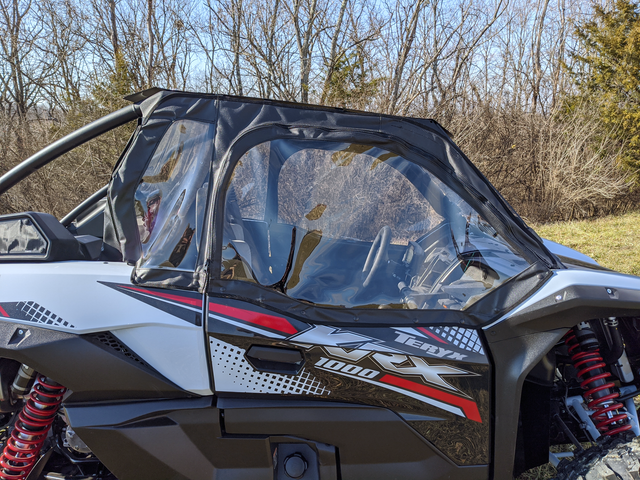 Seizmik Soft Door Kit for Kawasaki KRX Models – Weatherproof Enclosure with Roll-Up Windows and Easy Installation