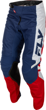 Fly Racing Kinetic Pants Red/White/Blue Size 28 for Motorcycle Riding