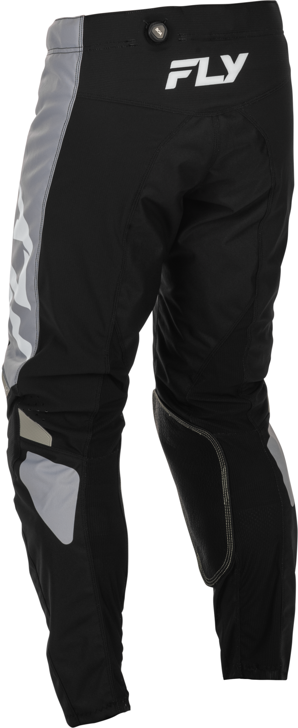 Fly Racing Kinetic Pants Black/Grey Size 36 - Durable Motorcycle Riding Pants with Mesh Liner and Adjustable Fit