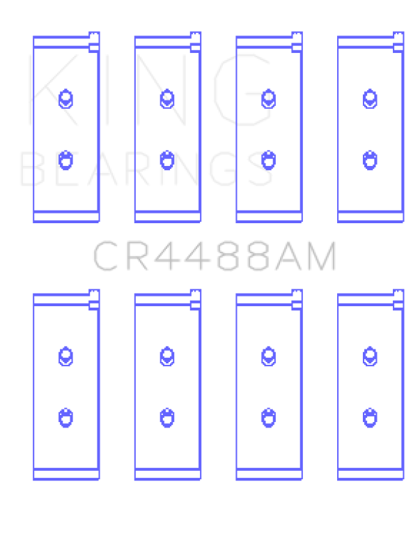 King Engine Bearings Fiat 132 OE Replacement BiMetal Connecting Rod Bearing Set