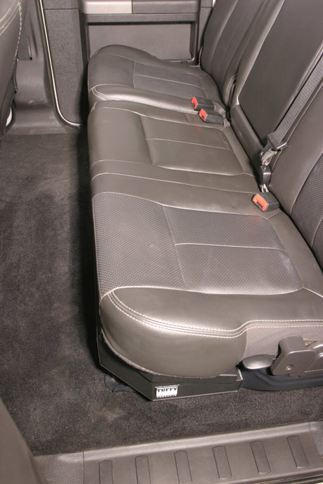 Tuffy Products Underseat Lockbox for 2003-2016 Ford F-250/F-350/F-450 Super Duty Crew Cab – Secure Steel Storage with Pry-Guard Locking System
