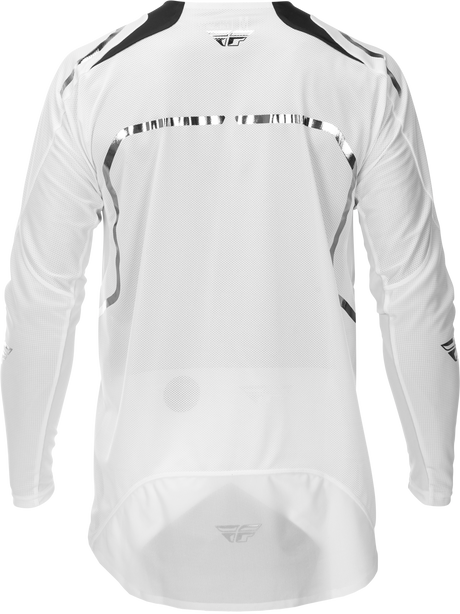 Fly Racing Evolution DST Le Flash Jersey for Cycling, White/Silver, XL