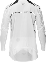 Fly Racing Evolution DST Le Flash Jersey White/Silver Small for Road and Mountain Bicycles