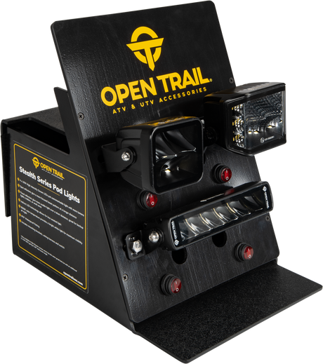 OPEN TRAIL Black Opentrail ABS Light Display for Pod and Bar Lights - Universal Fit for Off-Road Vehicles